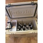 Grizzly Cooler White 15 Qt. Outdoor Merchandiser / Cooler