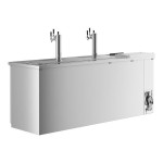 Avantco UDD-4-CT-S-6 Stainless Steel Kegerator / Beer Dispenser with (2) Triple Tap Tower and Club Top - (3) 1/2 Keg Capacity