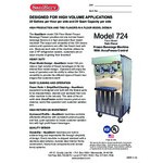 SaniServ 724 Twin Flavor 40 Qt. Air Cooled Frozen Cocktail Machine with 2 Hoppers - 208/230V