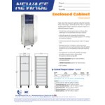New Age Industrial Standard Series 40-Pan Front-Load Full-Size Mobile Aluminum Enclosed Sheet Pan Rack 1290A