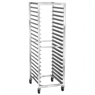 Lakeside 138 16 Pan End Load Stainless Steel Bun / Sheet Pan Rack - Assembled Lakeside 138 16 Pan End Load Stainless Steel Bun / Sheet Pan Rack - Assembled