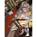 Advance Tabco BSW3-120-B-SB Enclosed Base Everyday Buffet Stainless Steel Three Pan Electric Hot Food Table - Sealed Well, 120V