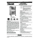 Vulcan VC66GD-LP Liquid Propane Double Deck Full Size Gas Deep Depth Convection Oven with Solid State Controls - 100,000 BTU