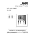 Vulcan VC66GD-LP Liquid Propane Double Deck Full Size Gas Deep Depth Convection Oven with Solid State Controls - 100,000 BTU