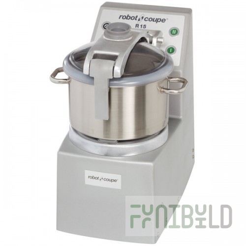 Robot Coupe R15 2-Speed 16 Qt. / 15 Liter Stainless Steel Batch Bowl Food Processor - 240V, 3 Phase, 4 1/2 hp