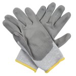 Cordova Threshold Gray HPPE / Steel / Glass Fiber Cut Resistant Gloves with Gray Polyurethane Palm Coating - Extra Large
