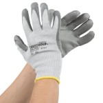 Cordova Threshold Gray HPPE / Steel / Glass Fiber Cut Resistant Gloves with Gray Polyurethane Palm Coating - Extra Large