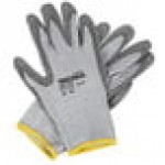 Cordova Threshold Gray HPPE / Steel / Glass Fiber Cut Resistant Gloves with Gray Polyurethane Palm Coating - Extra Large