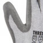Cordova Threshold Gray HPPE / Steel / Glass Fiber Cut Resistant Gloves with Gray Polyurethane Palm Coating - Extra Large
