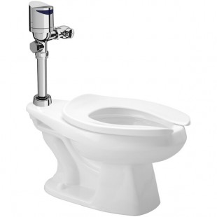 Zurn Elkay One Z.WC5.S.TM Sensor Toilet System with Floor Mounted Toilet and Top Mount Flush Valve - 1.28 GPF