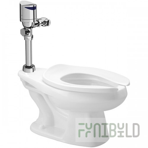 Zurn Elkay One Z.WC5.S.TM Sensor Toilet System with Floor Mounted Toilet and Top Mount Flush Valve - 1.28 GPF