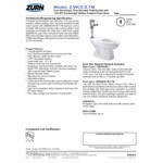 Zurn Elkay One Z.WC5.S.TM Sensor Toilet System with Floor Mounted Toilet and Top Mount Flush Valve - 1.28 GPF Zurn Elkay One Z.WC5.S.TM Sensor Toilet System with Floor Mounted Toilet and Top Mount Flush Valve - 1.28 GPF