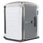 PolyJohn SA1-1008 We'll Care III White Wheelchair Accessible Portable Restroom - Assembled PolyJohn SA1-1008 We'll Care III White Wheelchair Accessible Portable Restroom - Assembled