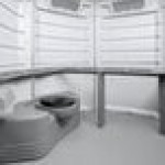 PolyJohn SA1-1008 We'll Care III White Wheelchair Accessible Portable Restroom - Assembled PolyJohn SA1-1008 We'll Care III White Wheelchair Accessible Portable Restroom - Assembled