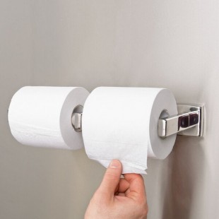 Bobrick B-686 Surface-Mounted Double Toilet Tissue Dispenser with Bright Polished Finish Bobrick B-686 Surface-Mounted Double Toilet Tissue Dispenser with Bright Polished Finish
