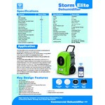 AlorAir Storm Elite 125 Blue Smart Wi-Fi Enabled Commercial Dehumidifier with Pump - 115V