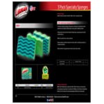 Libman 1079 Green Antibacterial / Antimicrobial Sponge - 24/Case