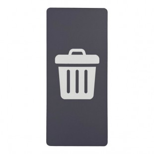 Commercial Zone Avante 787203P Gray Styrene Small Trash Door Panel for Avante Modular Containers