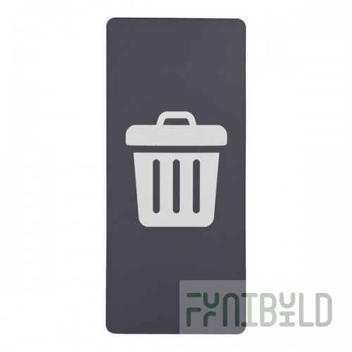 Commercial Zone Avante 787203P Gray Styrene Small Trash Door Panel for Avante Modular Containers