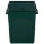 Rubbermaid® Slim Jim 64 Qt. / 16 Gallon Green Rectangular Trash Can with Green Drop Shot Lid Rubbermaid® Slim Jim 64 Qt. / 16 Gallon Green Rectangular Trash Can with Green Drop Shot Lid