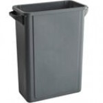 Lavex 16 Gallon Blue Slim Rectangular Recycle Bin Lavex 16 Gallon Blue Slim Rectangular Recycle Bin