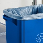 Lavex 16 Gallon Blue Slim Rectangular Recycle Bin Lavex 16 Gallon Blue Slim Rectangular Recycle Bin