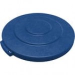 Carlisle 84101103 Bronco 10 Gallon Black Flat Round Trash Can Lid