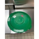 Lavex 44 Gallon Orange Round High Visibility Commercial Trash Can Lid