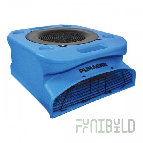 PURAERO PA-250-LP-BL Blue 2-Speed Low Profile Air Mover - 1,100 CFM, 115V