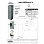 Advance Tabco CAB-4 Single Door Type 430 Stainless Steel Standing Cabinet - 25