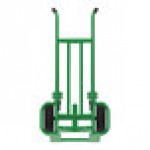 Valley Craft 1,000 lb. Steel Deep Frame 4-Wheel Pallet Truck with 2 Pneumatic Wheels and 2 Swivel Casters F84812A7