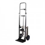 B&P Manufacturing Liberator 600 lb. Green Aluminum / Steel Straight Back Hand Truck with Loop Handle and 10 B&P Manufacturing Liberator 600 lb. Green Aluminum / Steel Straight Back Hand Truck with Loop Handle and 10