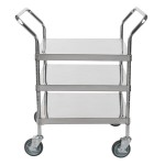 Regency Stainless Steel Three Shelf Utility Cart - 24