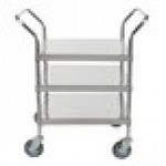 Regency Stainless Steel Three Shelf Utility Cart - 24