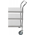 Regency Stainless Steel Three Shelf Utility Cart - 24