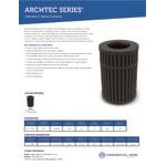 Commercial Zone 728001 ArchTec Parkview 45 Gallon Black Steel Outdoor Round Trash Can Commercial Zone 728001 ArchTec Parkview 45 Gallon Black Steel Outdoor Round Trash Can