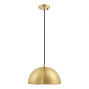 Globe Novogratz Retro Matte Brass Pendant Light - 120V, 60W Globe Novogratz Retro Matte Brass Pendant Light - 120V, 60W