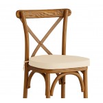 Lancaster Table & Seating Vineyard Barrel Brown Wood Cross Back Bar Stool with 2 Lancaster Table & Seating Vineyard Barrel Brown Wood Cross Back Bar Stool with 2