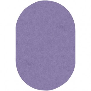 Joy Carpets Kid Essentials Just Kidding 6' x 9' Very Violet Oval Area Rug Joy Carpets Kid Essentials Just Kidding 6' x 9' Very Violet Oval Area Rug