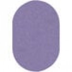 Joy Carpets Kid Essentials Just Kidding 6' x 9' Very Violet Oval Area Rug