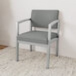 Lesro Lenox Steel Open House Asteroid Fabric Guest Arm Chair Lesro Lenox Steel Open House Asteroid Fabric Guest Arm Chair