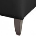 Flash Furniture 111-3-BK-GG Hercules Imperial Black Leather Sofa with Wooden Feet