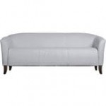 Flash Furniture 111-3-BK-GG Hercules Imperial Black Leather Sofa with Wooden Feet