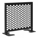 SelectSpace Essential Partition Black Galvanized Steel Gate Stop Post SelectSpace Essential Partition Black Galvanized Steel Gate Stop Post