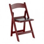 Lancaster Table & Seating Black Resin Folding Chair with Vinyl Seat