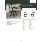 Lancaster Table & Seating Black Resin Folding Chair with Vinyl Seat