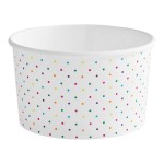 Choice 16 oz. Polka Dot Paper Frozen Yogurt / Food Cup - 1,000/Case Choice 16 oz. Polka Dot Paper Frozen Yogurt / Food Cup - 1,000/Case
