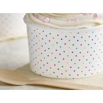 Choice 16 oz. Polka Dot Paper Frozen Yogurt / Food Cup - 1,000/Case Choice 16 oz. Polka Dot Paper Frozen Yogurt / Food Cup - 1,000/Case
