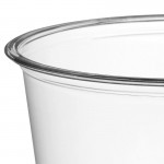 Choice 16 oz. Ultra-Clear Recycled PET Plastic Round Deli Container - 500/Case Choice 16 oz. Ultra-Clear Recycled PET Plastic Round Deli Container - 500/Case