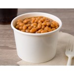 Choice 12 oz. White Double Poly-Coated Paper Food Cup - 1,000/Case